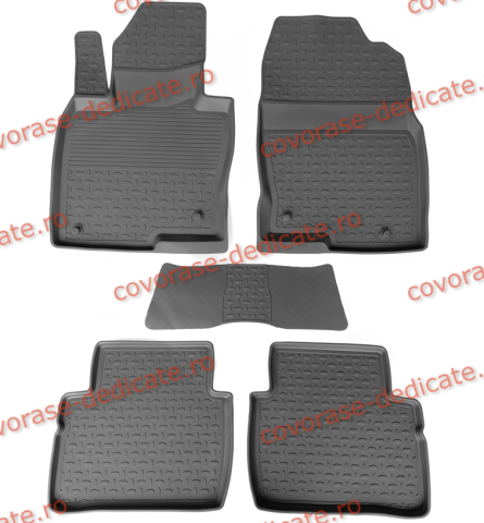 Covorase tip tavita bordura 3 cm - Covorase MAZDA CX-5 II 2017-prezent (5 bucati) - tip tavita - SEINTEX - 100% cauciuc