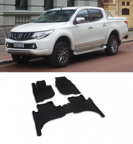 Covorase cauciuc tip tavita MITSUBISHI L200 V 2015-prezent (5 bucati) (86992) - SEINTEX 100910