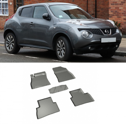Covorase Auto - Covorase cauciuc tip tavita NISSAN Juke I 2010-2019 (5 bucati) (82453) - SEINTEX 100910