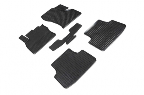 Covorase tip tavita bordura 3 cm - Covorase cauciuc tip tavita SKODA Octavia IV 2019-prezent (5 bucati) (96902) - GRID SEINTEX 100910