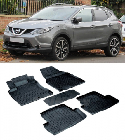 Covorase cauciuc tip tavita NISSAN Qashqai II (J11) 2013-2021 (5 bucati) (85655) - SEINTEX 100910