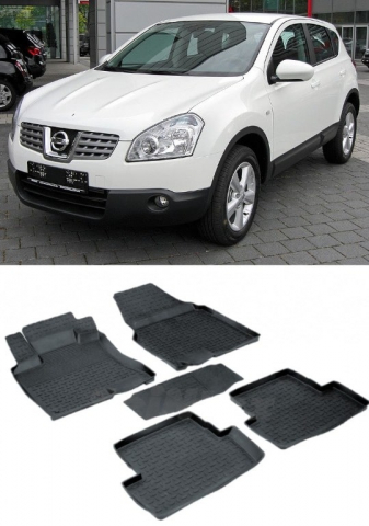 Covorase cauciuc tip tavita NISSAN Qashqai I (J10) 2006-2013 (5 bucati) (01277) - SEINTEX 100910