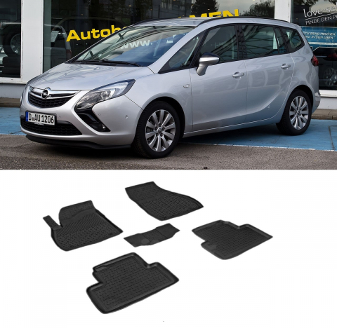 Covorase Auto - Covorase cauciuc tip tavita OPEL Zafira C Tourer 2011-2019 (5 bucati) (83434) - SEINTEX 100910