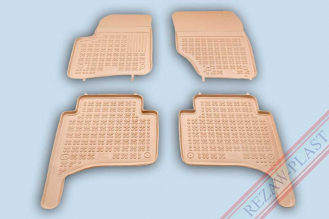 Covorase Auto - Covorase cauciuc tip tavita VW Touareg I (7L) 2002-2010 (200105/B) - REZAW PLAST 100514