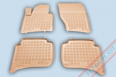 Covorase Auto - Covorase cauciuc tip tavita VW Touareg II (7P) 2010-2018 (200111/B) - REZAW PLAST 100514