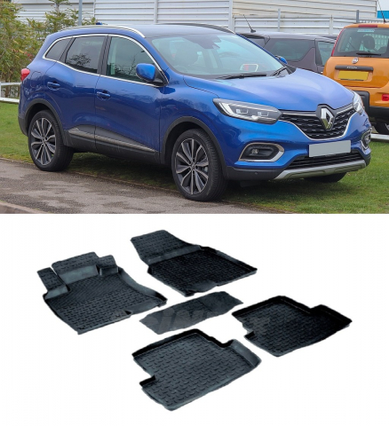 Covorase Auto - Covorase cauciuc tip tavita RENAULT Kadjar 2015-2022 (5 bucati) (85655) - SEINTEX 100910