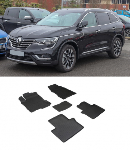 Covorase Auto - Covorase cauciuc tip tavita RENAULT Koleos II 2016-prezent (5 bucati) (88702) - SEINTEX 100910