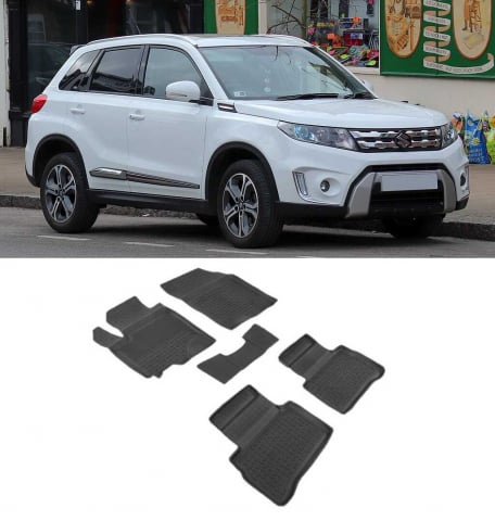 Covorase cauciuc tip tavita SUZUKI Vitara IV 2015-prezent (5 bucati) (86736) - SEINTEX 100910