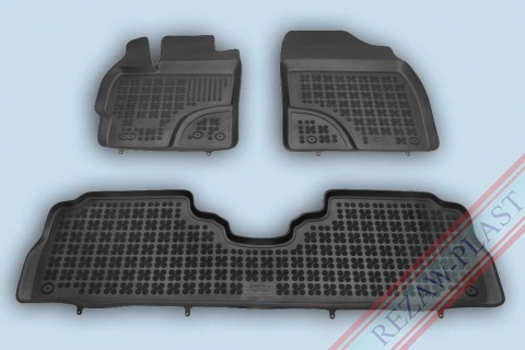 Covorase tip tavita bordura 3 cm - Covorase cauciuc tip tavita TOYOTA Prius + 2012-2021 (201428) - REZAW PLAST 100514
