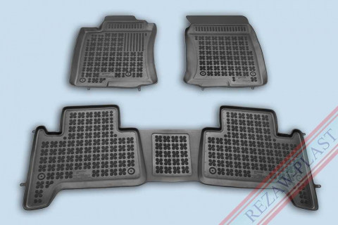 Covorase tip tavita bordura 3 cm - Covorase cauciuc tip tavita TOYOTA Land Cruiser Prado J120 2002-2009 (201410) - REZAW PLAST 100514