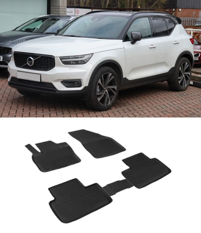 Covorase Auto - Covorase cauciuc tip tavita VOLVO XC40 2018-prezent (5 bucati) (91711) - SEINTEX 100910