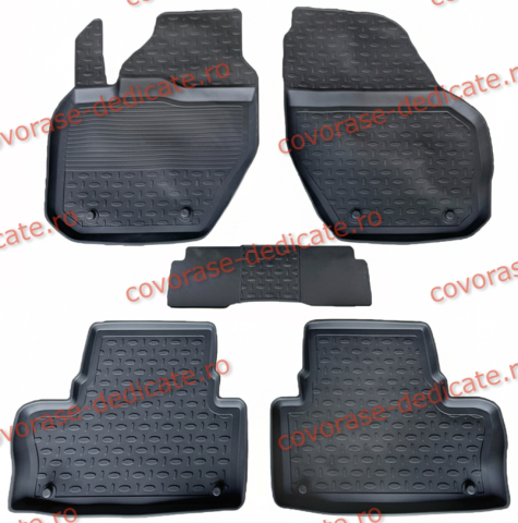 Covorase Auto - Covorase VOLVO XC60 I 2008-2016 (5 bucati) - tip tavita - SEINTEX - 100% cauciuc