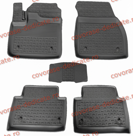 Covorase tip tavita bordura 3 cm - Covorase VOLVO XC90 I 2002-2014 (5 bucati) - tip tavita - SEINTEX - 100% cauciuc