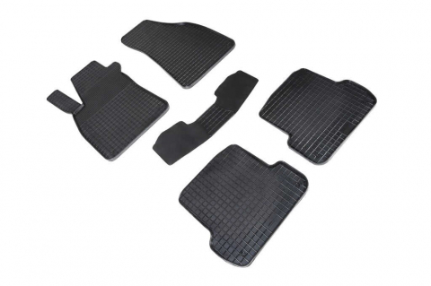 Covorase tip tavita bordura 3 cm - Covorase cauciuc tip tavita AUDI A4 B7 2004-2008 (5 bucati) (87886) - GRID SEINTEX 100910