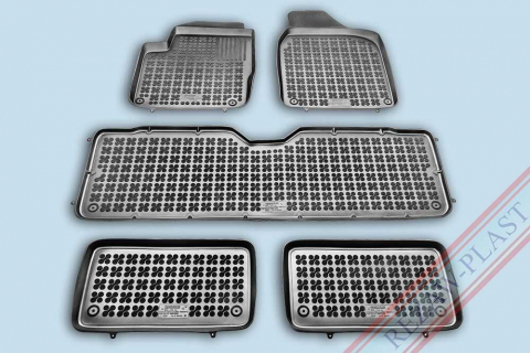 Covorase tip tavita bordura 3 cm - Covorase cauciuc tip tavita SEAT Alhambra I 1996-2010 (7 locuri) (200103) - REZAW PLAST 100514