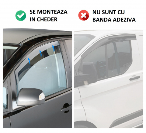Paravanturi auto VW T5 2003-2016 (2 buc/set) KVO135 - KVO 100044 [3]