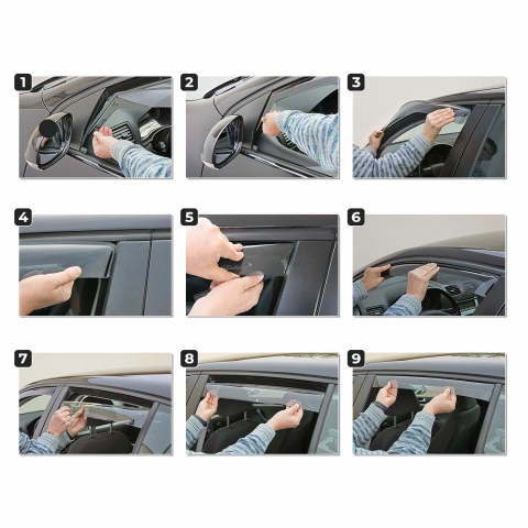Paravanturi auto RENAULT Megane III 2008-2016 Hatchback (4 buc/set) KVO5010 - KVO 100006 [2]
