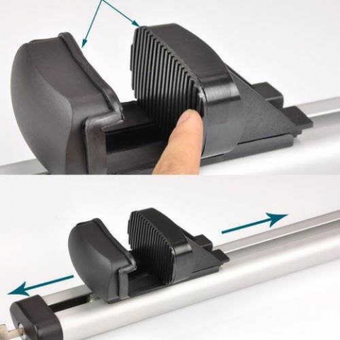 Set bare portbagaj cu cheie MERCEDES Vito II (W639) 2003-2014 - ALUMINIU - TR01/150 - KVO 101345 [3]