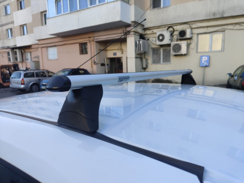 Set bare portbagaj cu cheie DACIA Logan I 2004-2012 Sedan (puncte fixe) - ALUMINIU - AL960 - KVO 100310 [2]