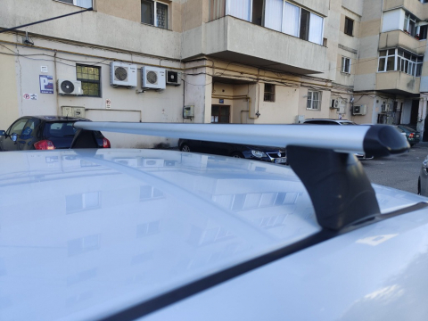 Set bare portbagaj cu cheie DACIA Logan II 2012-2020 Sedan (puncte fixe) - ALUMINIU - AL960 - KVO 100310 [3]