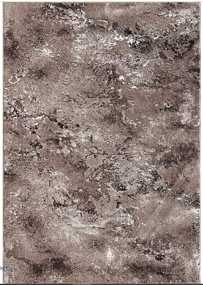 Covor Model Mira 24137-122,  Maro Inaltime Fir 6 mm, Antialergic, Polipropilena, Living, Dormitor, Sufragerie, Birou [3]