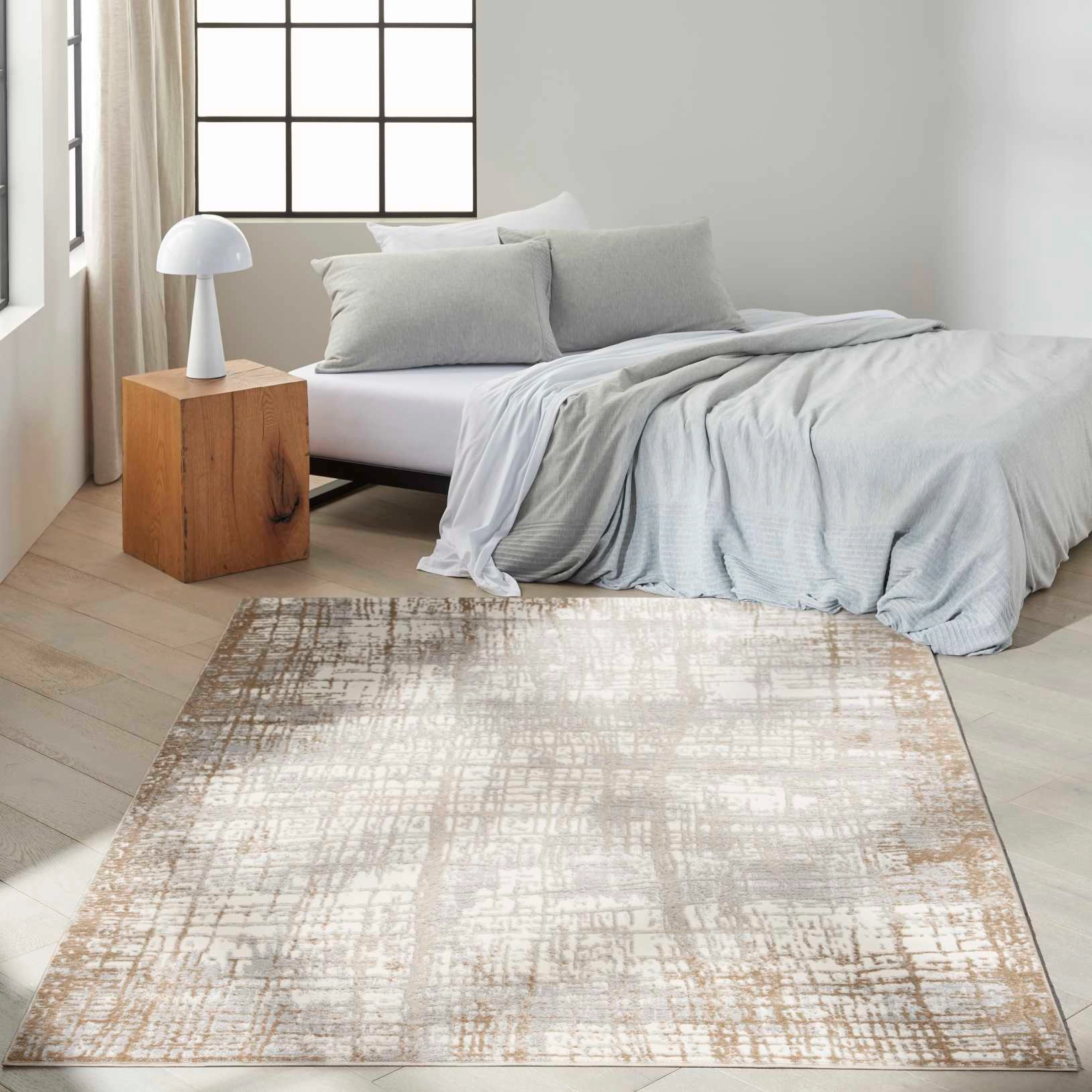 Covor Model Calvin Klein CK950, Crem, Bej, Gri, Modern, Ideal pentru Living, Dormitor, Birou, Sufragerie [8]