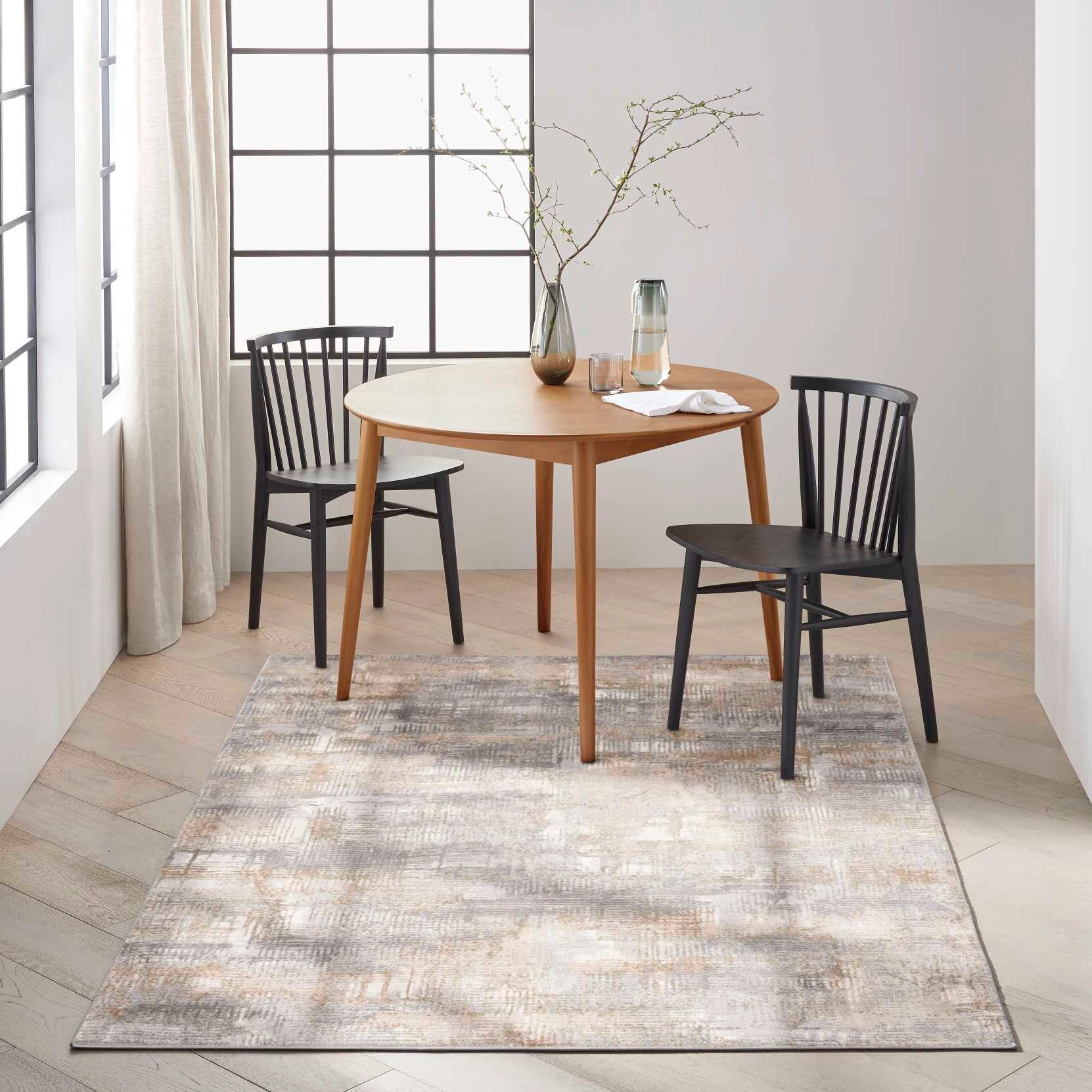 Covor Model Calvin Klein CK951, Gri, Bej, Modern, Ideal pentru Living, Dormitor, Birou, Sufragerie [8]