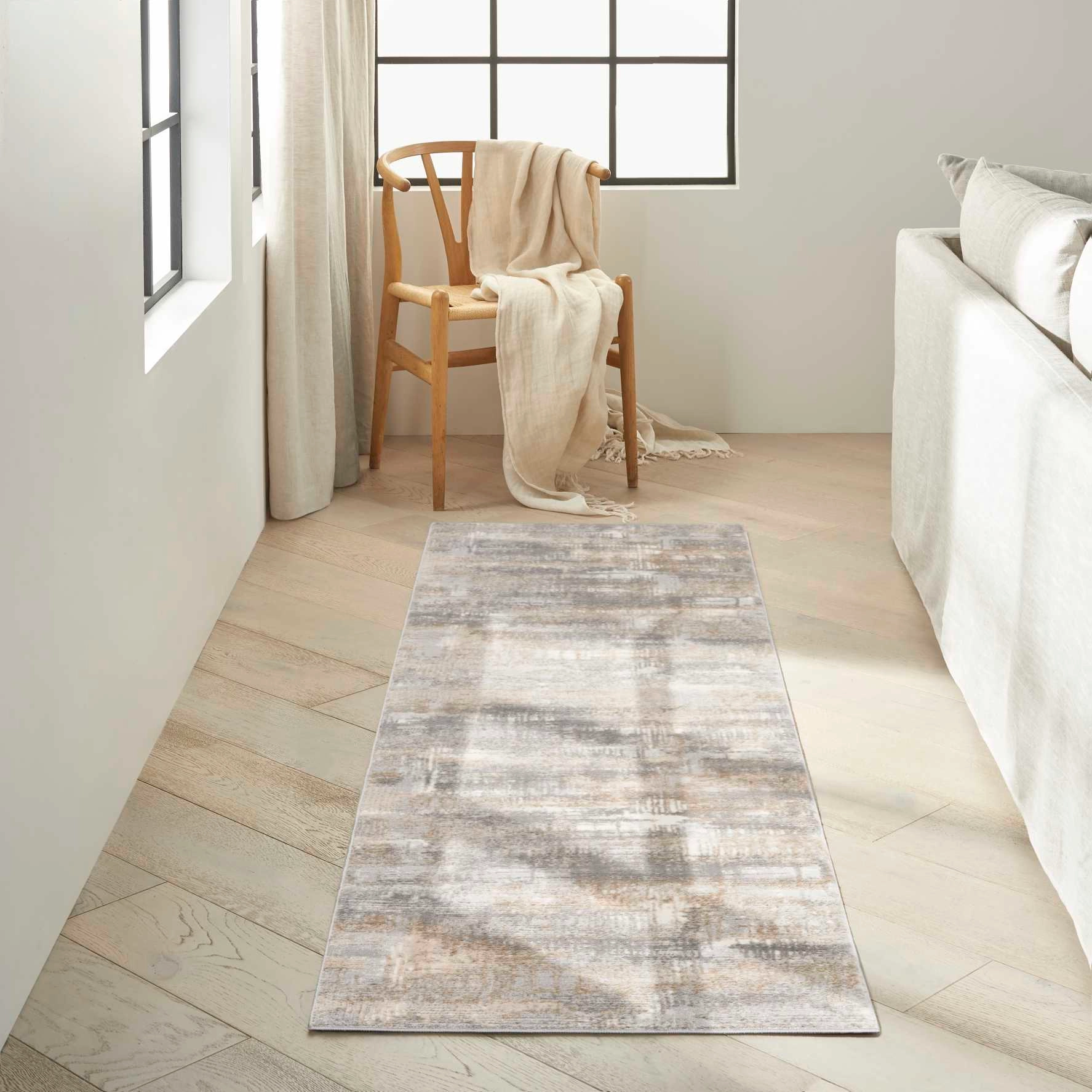 Covor Model Calvin Klein CK951, Gri, Bej, Modern, Ideal pentru Living, Dormitor, Birou, Sufragerie [4]