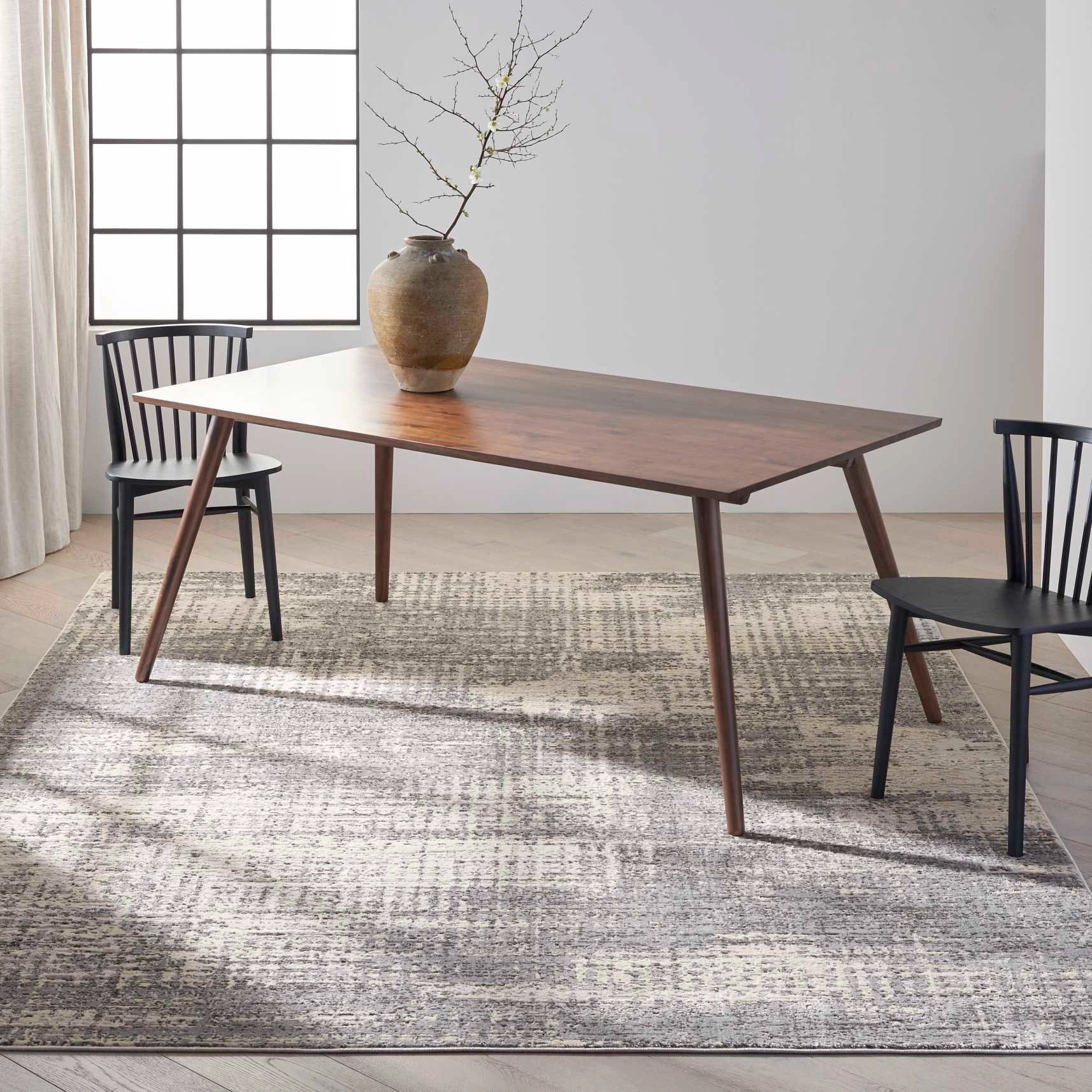 Covor Model Calvin Klein CK953, Gri, Bej, Modern, Ideal pentru Living, Dormitor, Birou, Sufragerie [2]