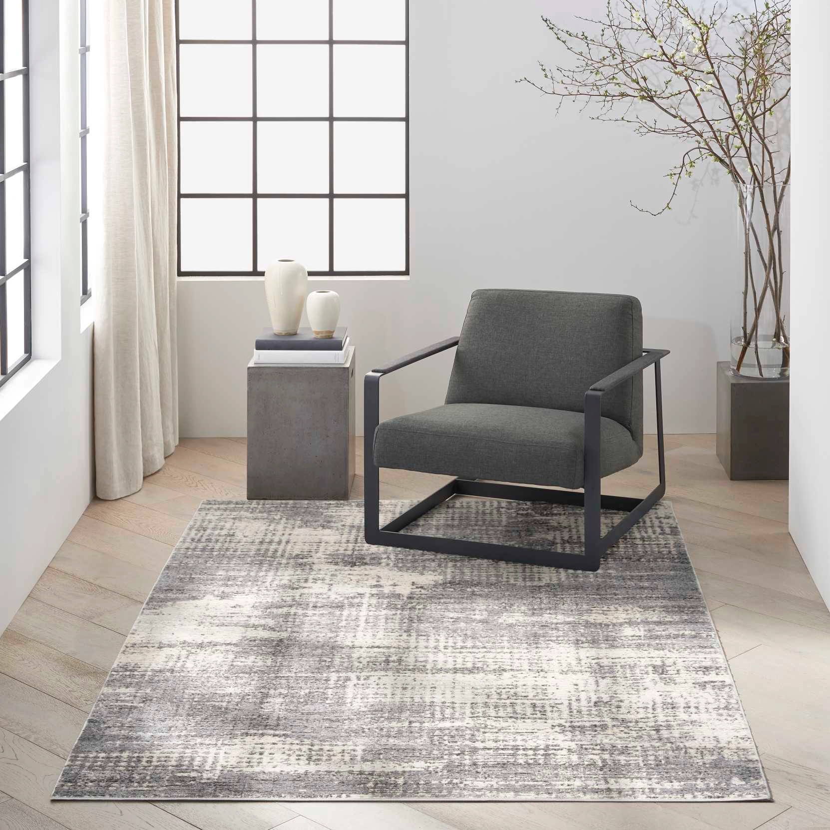 Covor Model Calvin Klein CK953, Gri, Bej, Modern, Ideal pentru Living, Dormitor, Birou, Sufragerie [7]