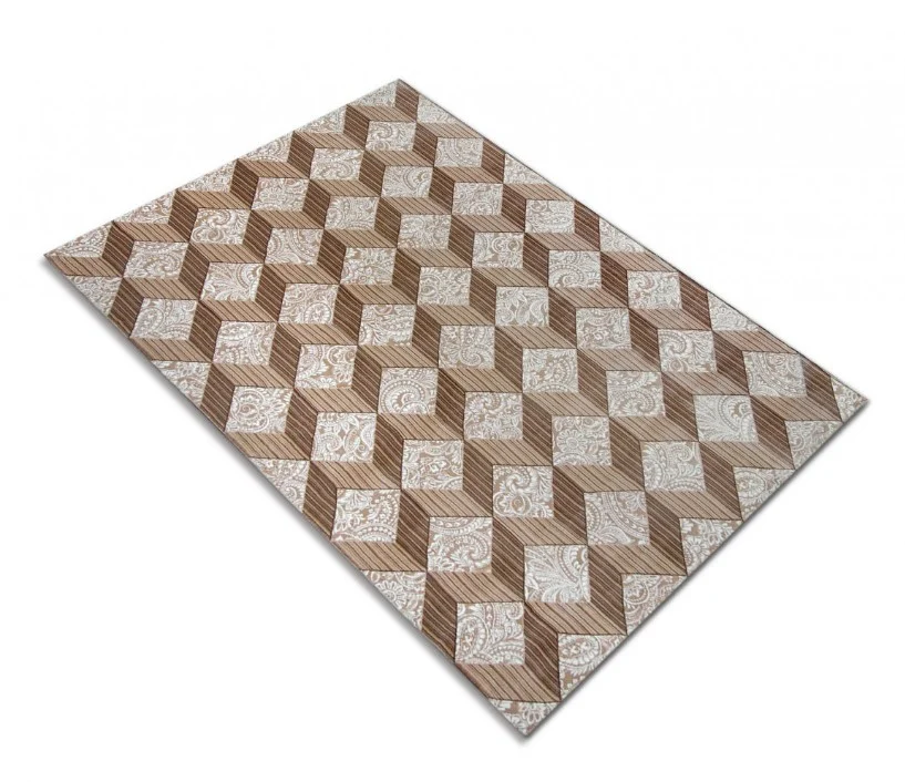 Covor Model Cardinal 25505-110, Crem, Inaltime Fir 7 mm, Antialergic, Polipropilena, Living, Dormitor, Sufragerie, Birou [5]