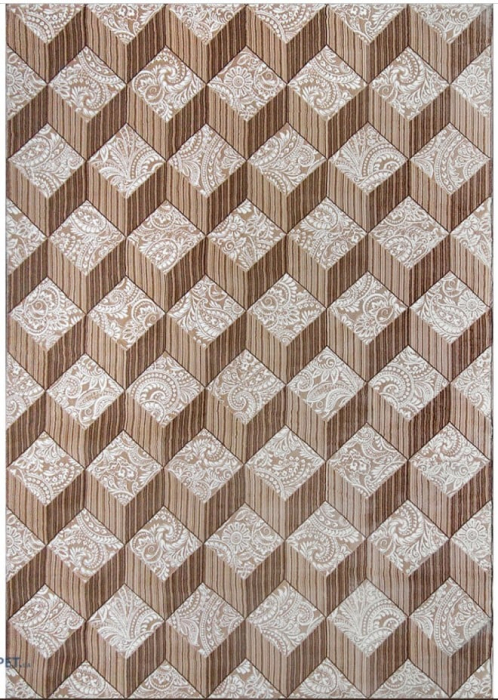 Covor Model Cardinal 25505-110, Crem, Inaltime Fir 7 mm, Antialergic, Polipropilena, Living, Dormitor, Sufragerie, Birou [1]
