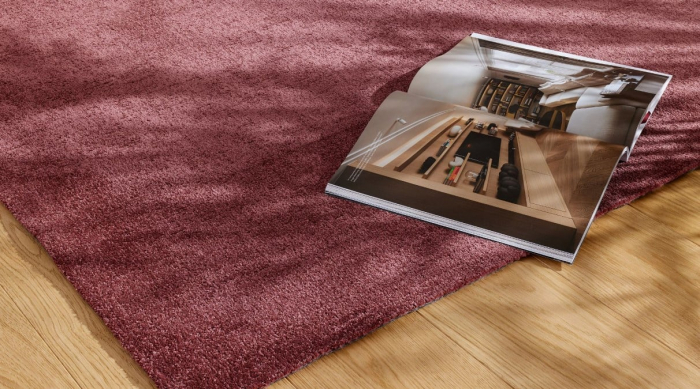 Covor Belgian Model Fargo 71501‑010, Bordo, Inaltime Fir 7 mm, Antialergic, Polipropilena, Living, Dormitor, Sufragerie, Copii [4]