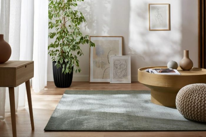 Covor Belgian Model Fargo 71501‑040, Verde, Inaltime Fir 7 mm, Antialergic, Polipropilena, Living, Dormitor, Sufragerie, Copii [2]