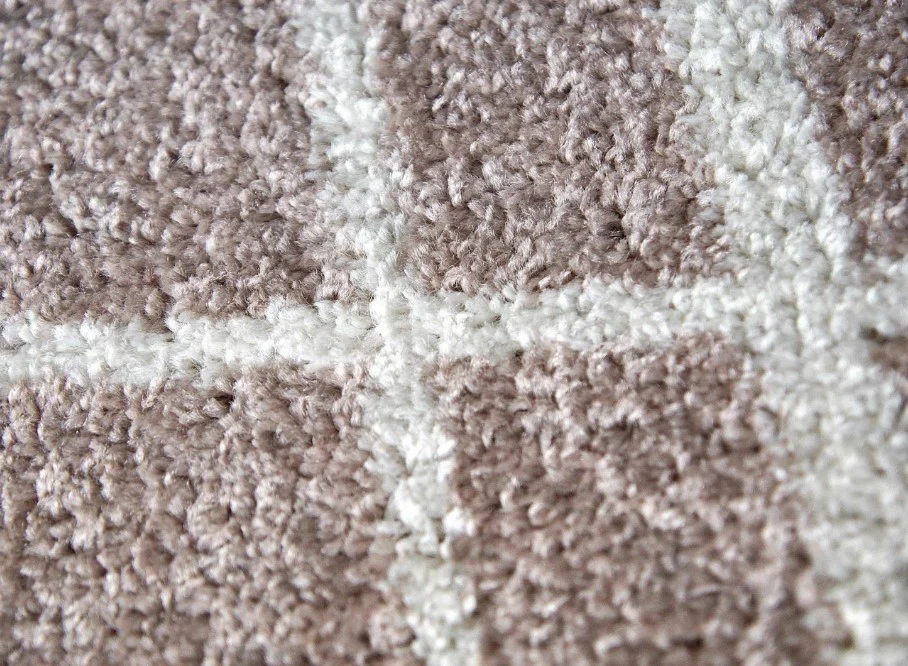 Covor Model Fayno 7102-110, Bej/Crem, Înălțime Fir 8 mm,Antiderapant, Antialergic, Polipropilenă, Living, Dormitor, Sufragerie, Hol,Trafic Intens [3]