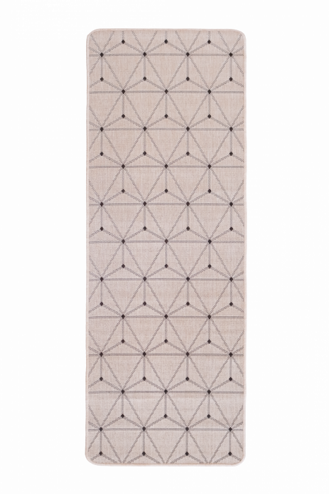 Covor Model Flex 19647‑19, Marime 75 x 200 cm, Crem, Bej, Inaltime Fir Tesatură plată, Antialergic, Polipropilena, Bucatarie [1]
