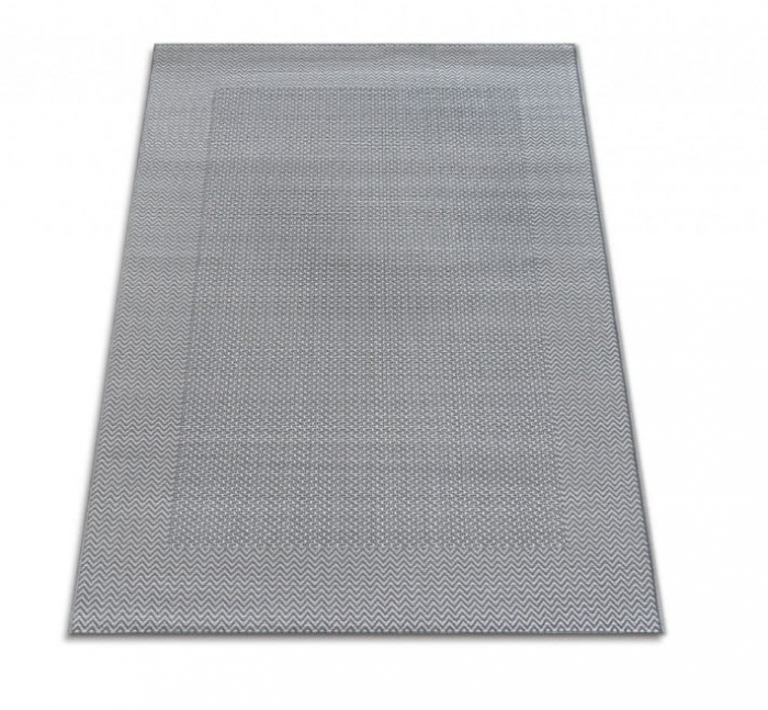 Covor Model Iuta Jeans 19242‑9090, Gri, Inaltime Fir Tesatură plată, Antialergic, Polipropilena, Bucatarie, Hol, Balcon [3]