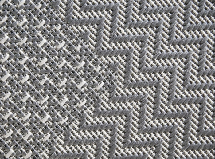 Covor Model Iuta Jeans 19242‑9090, Gri, Inaltime Fir Tesatură plată, Antialergic, Polipropilena, Bucatarie, Hol, Balcon [2]