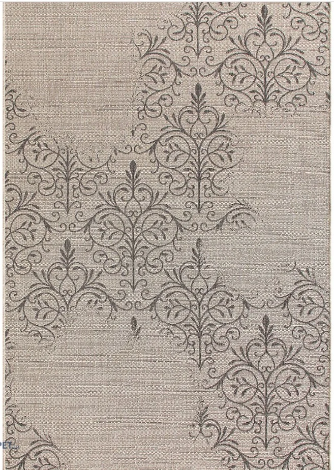 Covor Model Iuta Jeans 6874‑3301, Bej, Inaltime Fir Tesatură plată, Antialergic, Polipropilena, Bucatarie, Hol, Balcon [3]