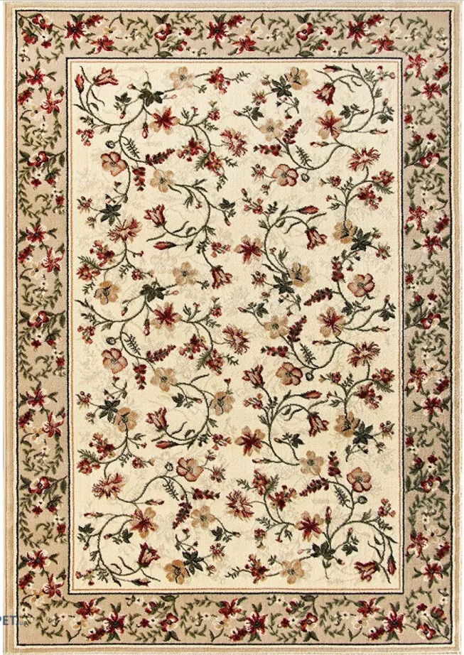 Covor Lotos 15075-100 Bej Design Clasic Oriental Floral Polipropilena Friese [2]
