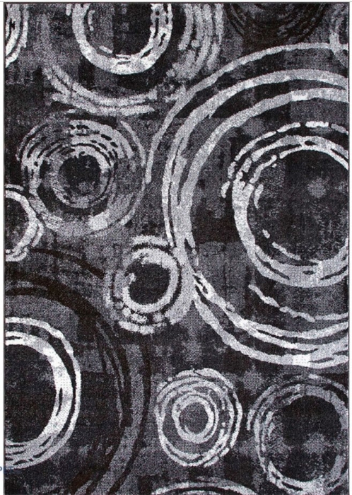 Covor Model Mira 24010-196, Gri, Inaltime Fir 6 mm, Antialergic, Polipropilena, Living, Dormitor, Sufragerie, Birou [1]