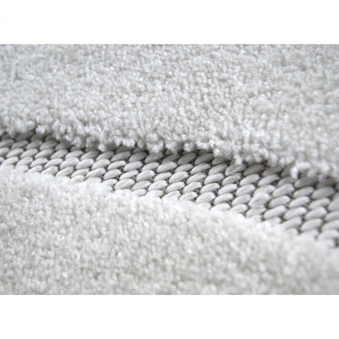 Covor Model Oksi 38012‑100, Alb, Inaltime Fir 6.5 mm, Antialergic, Polipropilena, Living, Dormitor, Sufragerie, Birou [3]