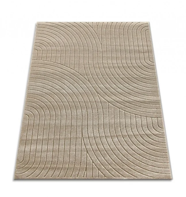 Covor Model Oksi 38025‑202, Bej, Inaltime Fir 6,5 mm, Antialergic, Polipropilena, Living, Dormitor, Hol [3]