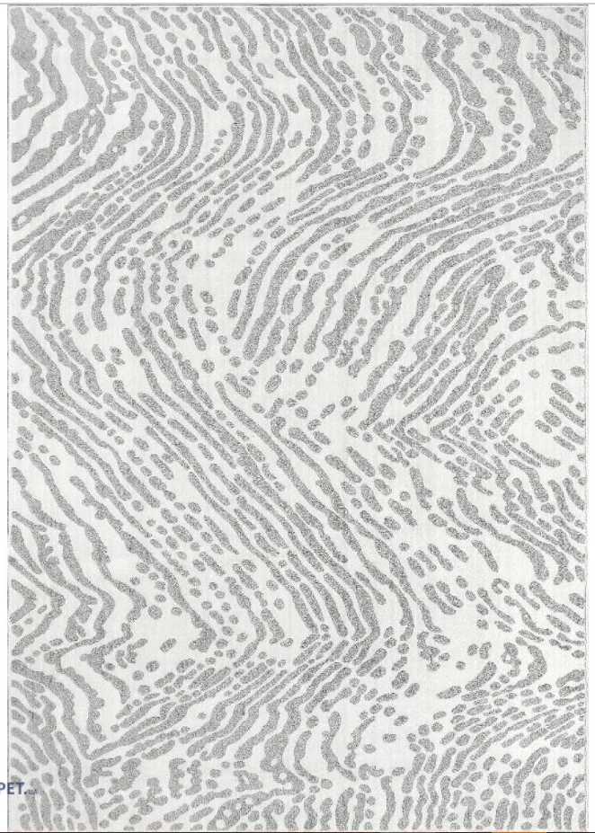Covor Model Sofia 41009-1166, Gri, Inaltime Fir 10 mm, Antialergic, Polipropilena, Living, Dormitor, Sufragerie, Birou [4]