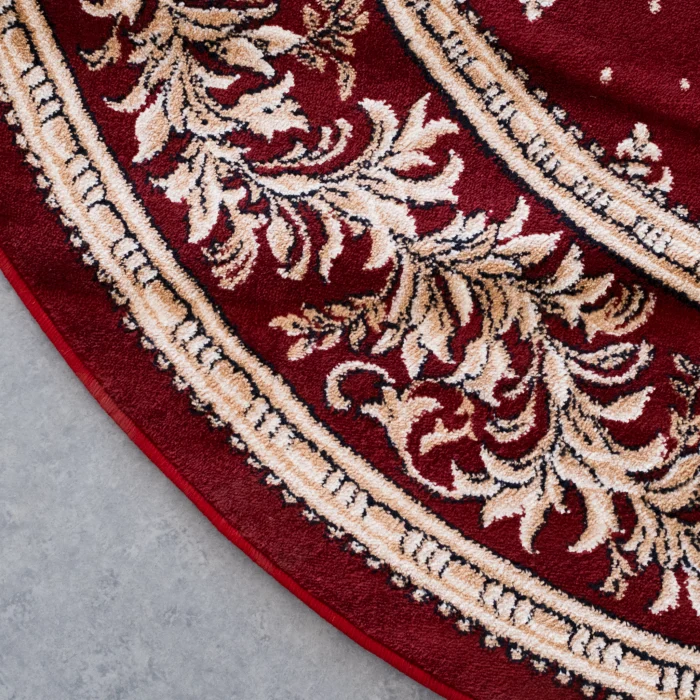 Covor Model Bisericesc Lotos 15066-210, Grena, Rosu, Inaltime Fir 9 mm, Antialergic, Polipropilena, Manastire, Biserica, Altar, Naos, Pronaos, Capela, Chilie, Hol, Birou [3]