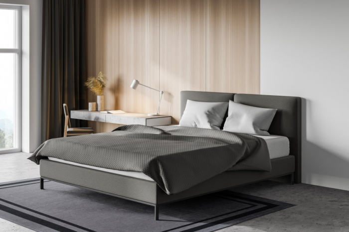 Covor Premium Model DYWAN ALTO GRAY, Gri, Negru, Tesatura Plata, Poliester, Bumbac, Antiderapant, Antialergic, Living, Dormitor, Sufragerie, Birou [2]
