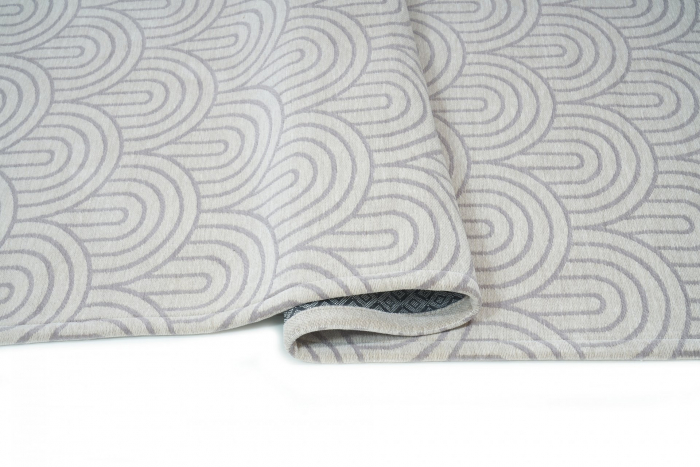 Covor Premium Model DYWAN ARCO GRAY, Gri, Tesatura Plata, Poliester, Bumbac, Antiderapant, Antialergic, Living, Dormitor, Sufragerie, Birou [3]