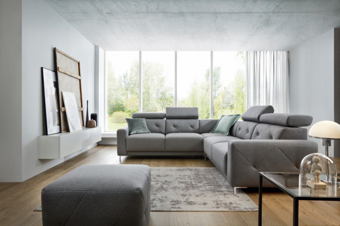 Covor Premium Model DYWAN LYON GREY, Gri, Tesatura Plata, Poliester, Bumbac, Antiderapant, Antialergic, Living, Dormitor, Sufragerie, Birou [3]
