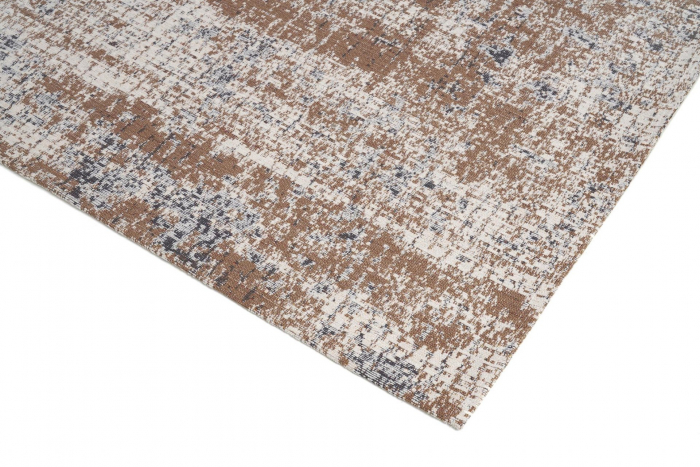 Covor Premium Model DYWAN RUSTIC BEIGE, Gri, Bej, Maro, Tesatura Plata, Poliester, Bumbac, Antiderapant, Antialergic, Living, Dormitor, Sufragerie, Birou [4]