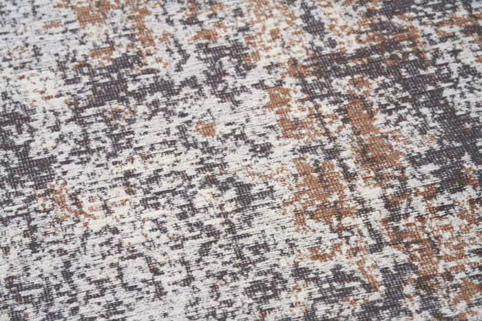 Covor Premium Model DYWAN RUSTIC BEIGE, Gri, Bej, Maro, Tesatura Plata, Poliester, Bumbac, Antiderapant, Antialergic, Living, Dormitor, Sufragerie, Birou [5]